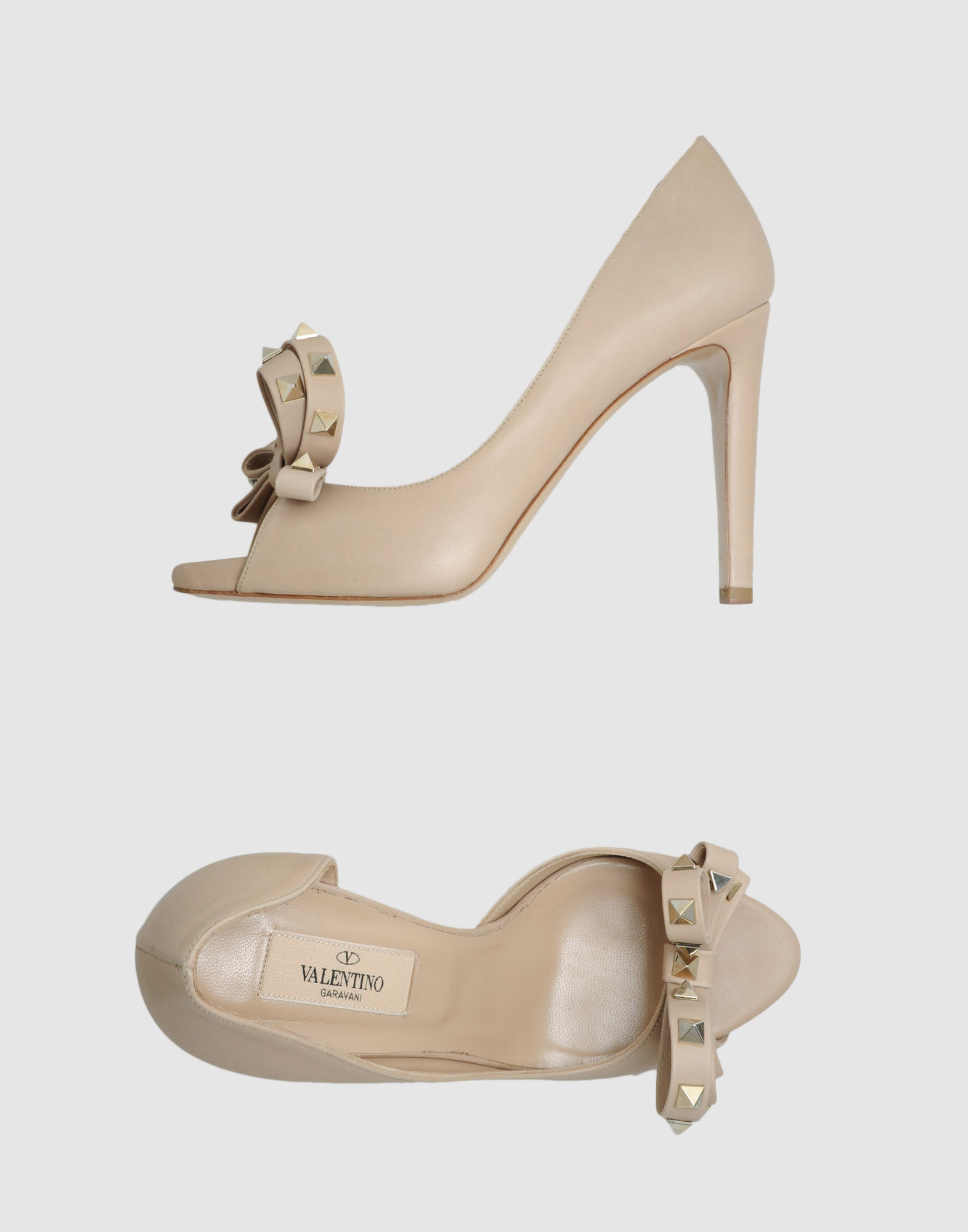 beige valentino heels