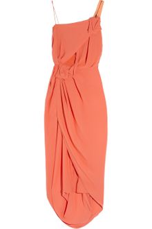 Willow Asymmetric Silk-crepe Dress - Lyst