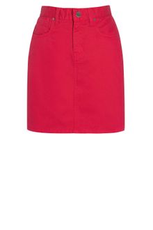 Jaeger Becca Denim Mini Skirt - Lyst