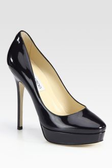 Jimmy Choo Cosmic Patent Leather Platform Pumps - Lyst