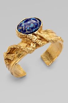 Yves Saint Laurent Arty Ovale Cuff Bracelet - Lyst
