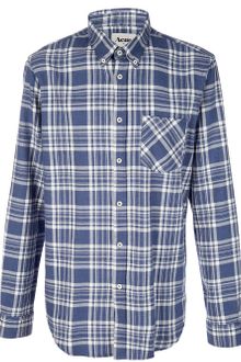 Acne Checked Shirt - Lyst