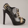 Alexander Mcqueen Gold Detail Shoe in Black (gold) - Lyst