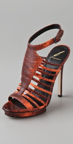 B Brian Atwood Calistta High Heel Sandals - Lyst