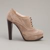 D’ambra Platform Bootie in Beige - Lyst