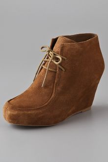 Dolce Vita Dv Pilar Lace Up Wedge Booties - Lyst