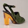 Dries Van Noten Textured Pump in Green - Lyst
