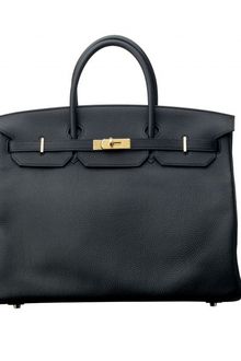 Hermes 40cm Black Clemence Birkin - Lyst