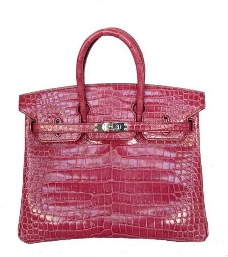 Hermes Fuchsia Porosus Crocodile Birkin in Purple (fuchsia) - Lyst