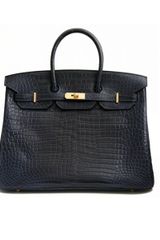 Hermes Matt Indigo Porosus Crocodile Birkin