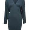Lanvin Deepv Batwing Dress in Blue - Lyst