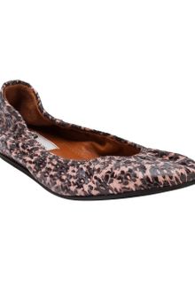 Lanvin Watersnake Ballerina Flat - Lyst