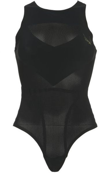 Lucas Hugh Isis Bodysuit in Black - Lyst