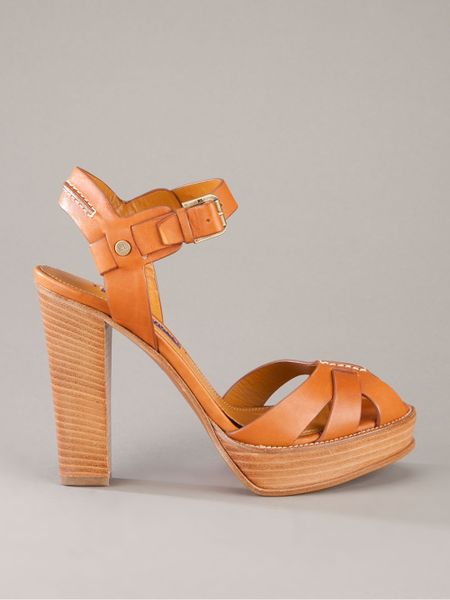 ralph lauren cognac pumps