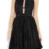 Roberto Cavalli Pleated Cottonblend Dress in Black - Lyst