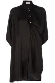 Acne Black Shirt Dress - Lyst
