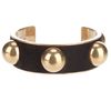 Alexander Mcqueen Brass Balls & Skull Cuff in Black - Lyst