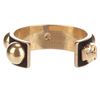 Alexander Mcqueen Brass Balls & Skull Cuff in Black - Lyst