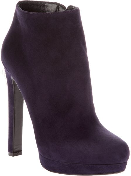 Alexander Mcqueen Ankle Boot in Purple (violet) - Lyst