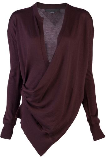 Alexander Wang Draped Wrap Cardigan - Lyst
