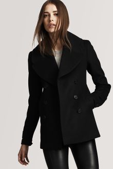 Burberry Burberry London Wool/cashmere Double Breasted Short Coat - Lyst
