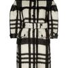 Burberry Prorsum Checked Coat in Black (black white) - Lyst