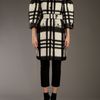 Burberry Prorsum Checked Coat in Black (black white) - Lyst