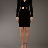 Gucci Wrap Dress in Black - Lyst