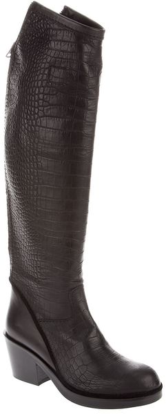 Haider Ackermann Embossed Boot - Lyst
