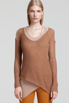 Helmut Lang Asymmetric Hem Sweater - Lyst