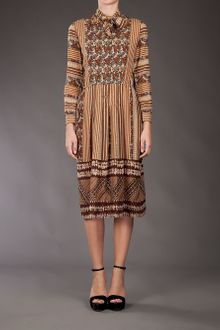 Lanvin Vintage Multi-pattern Dress - Lyst