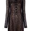 Marc By Marc Jacobs Open Knit Dress in Black - Lyst