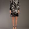 Mcq By Alexander Mcqueen Printed Silk Dress in Black - Lyst