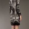 Mcq By Alexander Mcqueen Printed Silk Dress in Black - Lyst