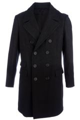 Neil Barrett Double Breasted Wool Coat