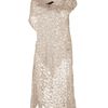 Peachoo + Krejberg Lace Dress in Beige - Lyst