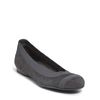 Stuart Weitzman Giveable Flexible Ballet Flats in Gray (black suede) - Lyst