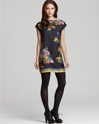 Tibi Sleeveless Baroque Shift Dress - Lyst