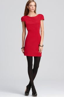 Tibi Silk Cap Sleeve Dress - Lyst