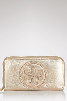 Tory Burch Logo Embossed Continental Wallet - Lyst
