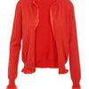 Bottega Veneta Silk Lined Silkcashmere Knit Cardigan in Red - Lyst