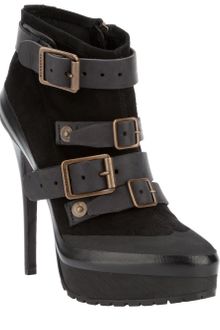 Burberry Buckled Ankle Boot - Lyst