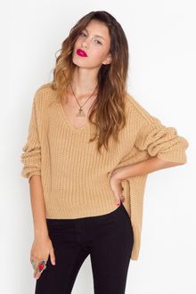 Nasty Gal Cambridge Knit - Camel - Lyst