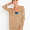 Nasty Gal Lets Split Knit  Camel in Beige (camel) - Lyst