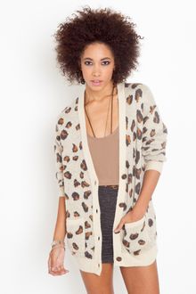 Nasty Gal Leo Knit Cardi - Lyst
