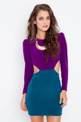Nasty Gal Silk Cutout Dress