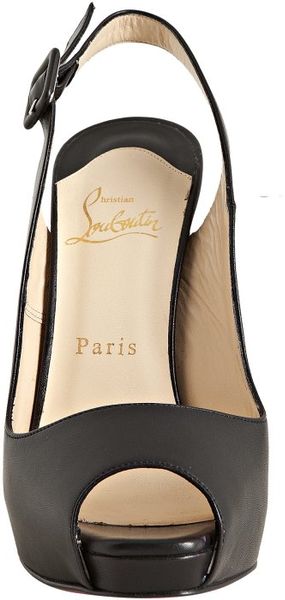 louboutin platform slingback