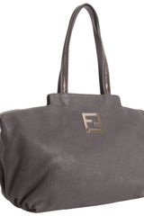 Fendi Brushed Shimmer Leather Chain Bag