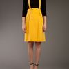 Labour Of Love High Waisted Skirt in Yellow - Lyst