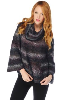 Splendid Chunky Ombre Stitch Poncho - Lyst
